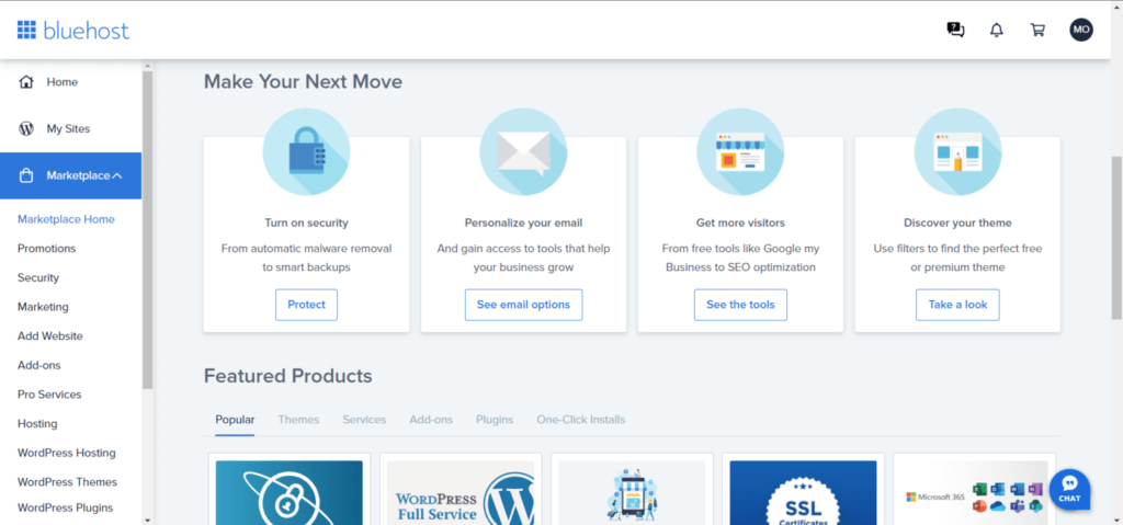 Bluehost-cpanel